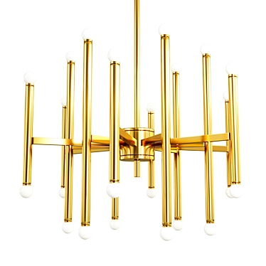 Elegant Beckham 24-Light Chandelier 3D model image 1 