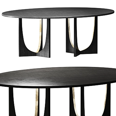 Inwood Cazarina Dining Table - Elegant Harmony for Your Dining Space 3D model image 1 