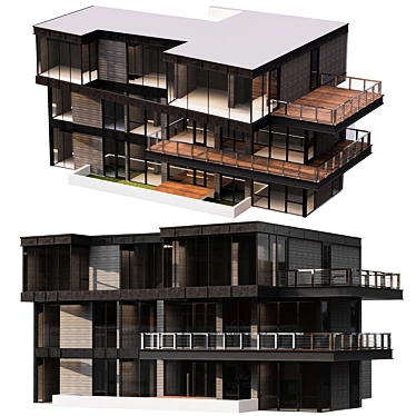 Modern Forest Villa: Exquisite Design & Highest Quality 3D model image 1 