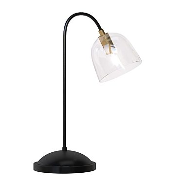 Elegant Metal Table Lamp 3D model image 1 