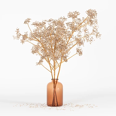 Elegant Dried Floral Arrangement 3D model image 1 