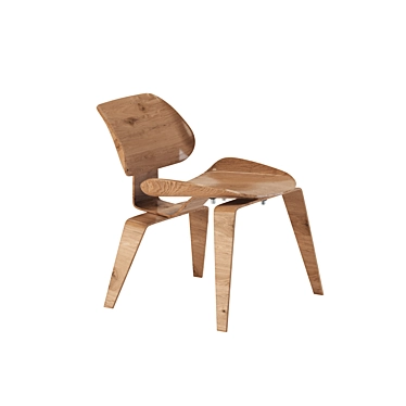 Elegant Wood Chair: Luxurious & Durable 3D model image 1 