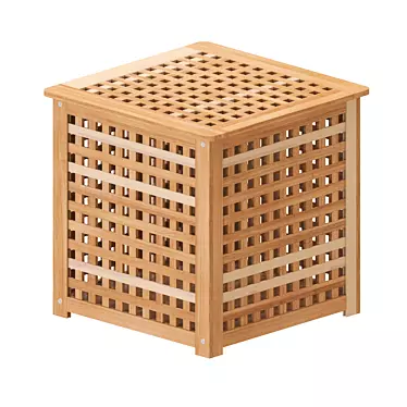 IKEA HOL Acacia Storage Tables 3D model image 1 
