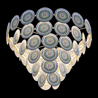 Uzbek Trefoil Chandelier 3D model image 1 