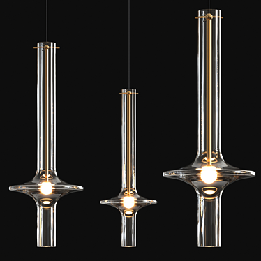 Modern Pendant Light Fixture by Usona 3D model image 1 