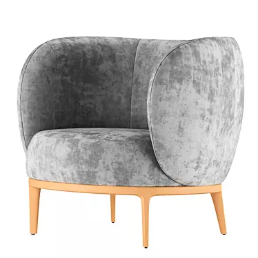 Modern Cozy Cosona Armchair 3D model image 1 