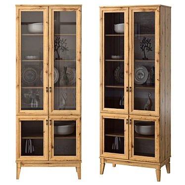 Sleek 454 Display Cabinet 3D model image 1 