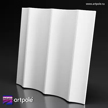 Afina Big 3D Gypsum Panel - Stunning Design Elements 3D model image 1 