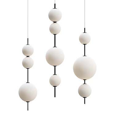 Sleek Onero Pendant Light 3D model image 1 