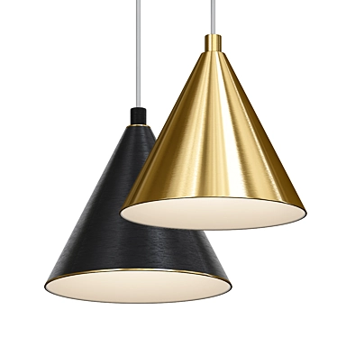 Rigel Brass Metal Pendant Light 3D model image 1 