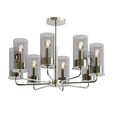 Licia 2013 Chandelier - V-Ray Rendered, 9 Model Parts 3D model image 1 