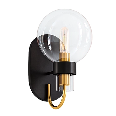 Modern Globe Wall Sconce 3D model image 1 