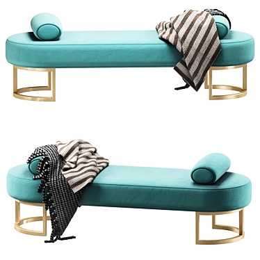 Cazarina Cameron Bench: Elegant and Functional 3D model image 1 