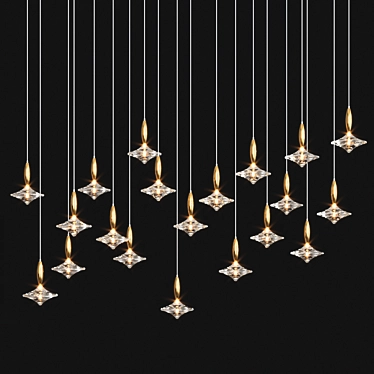 Etoile Chandelier: Elegant Italian Design 3D model image 1 