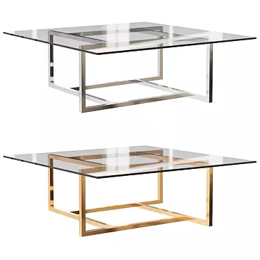 Modern Eastern-inspired Coffee Table 3D model image 1 