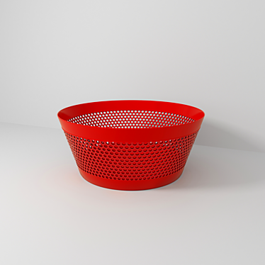 Practical Plastic Fruit Bowl 3D model image 1 
