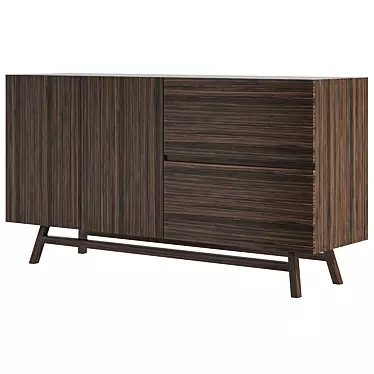 Elegant Giada Sideboard: Functional and Stylish 3D model image 1 