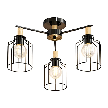 Escada Hanging Chandelier - Elegant and Modern Design 3D model image 1 