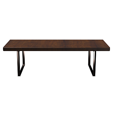 B&B Italia Athos '12 Smoked Oak Table 3D model image 1 