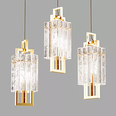 Sleek Pendant Light: BENNA 3D model image 1 