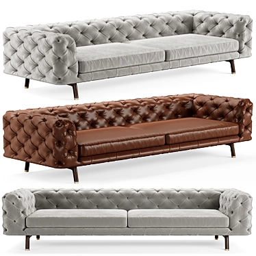 Luxurious DANIEL Sofa: Ulivi Salotti 3D model image 1 