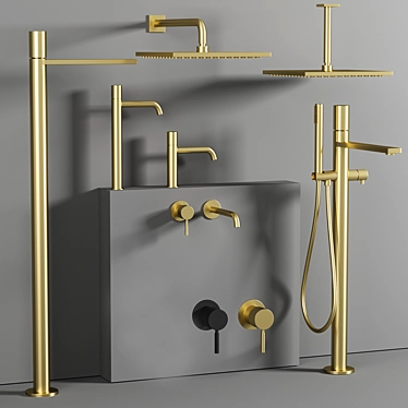 Fantini Nostromo Small Taps & Showers 3D model image 1 