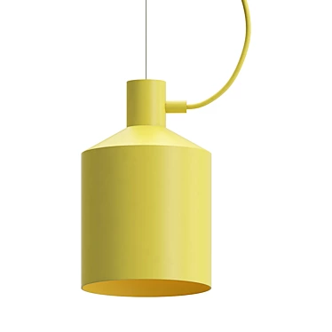 Elegant Silo Pendant Light 3D model image 1 