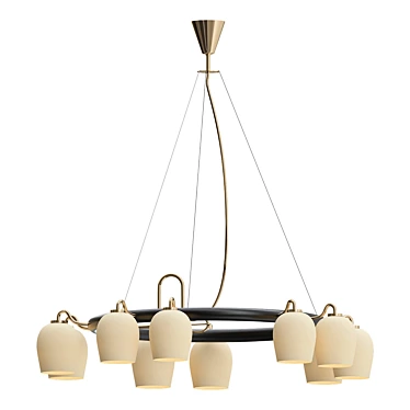 Elegant Vilhelm Lauritzen Ceiling Lamp 3D model image 1 