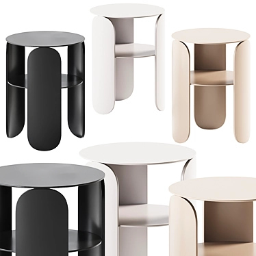 Fermob Bebop Side Table - Versatile Elegance 3D model image 1 