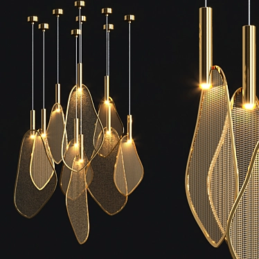 Ria Pendant Light: Sleek and Stylish 3D model image 1 