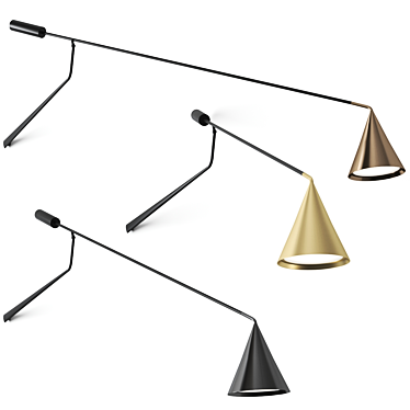 Gordon Tooy Wall Lamp - Sleek and Stylish 3D model image 1 