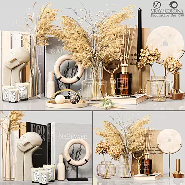 Elegant Decor Set: Detailed & High Quality 3D model image 1 