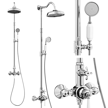 Luxury Renaissance Shower: Jacob Delafon CLÉO 3D model image 1 