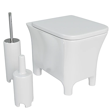 Italian ArtCeram Cow Pristina Toilet 3D model image 1 
