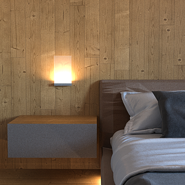 Wall-mounted bedside lamp