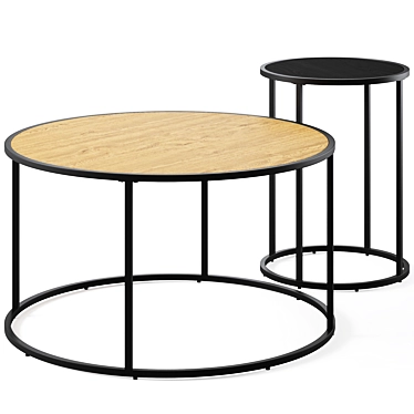 Seaford Round Coffee Table 3D model image 1 