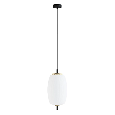 Opal Glass Pendant Lamp 3D model image 1 