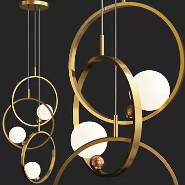 Elegant Joy Pendant Lamp 3D model image 1 