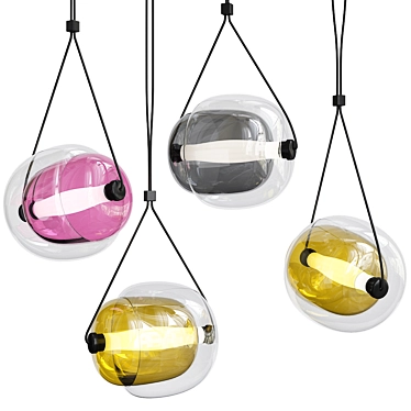 Sleek LED Pendant Light 3D model image 1 