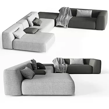 LEMA Cloud Sectional Sofa 3D model image 1 