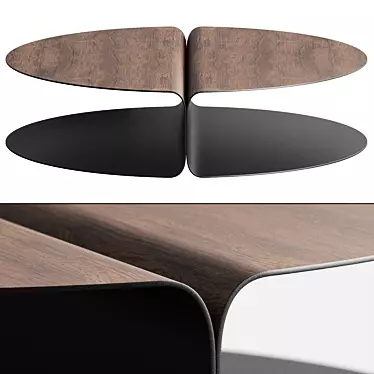 Elegant Centro Coffee Table 3D model image 1 