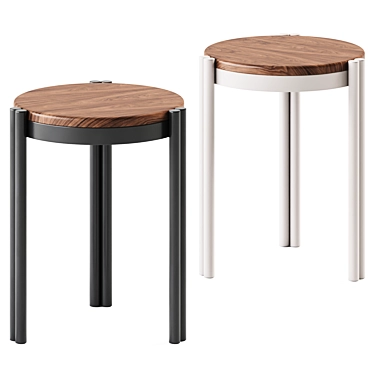 Bo Stacking Side Table: Sleek & Compact 3D model image 1 