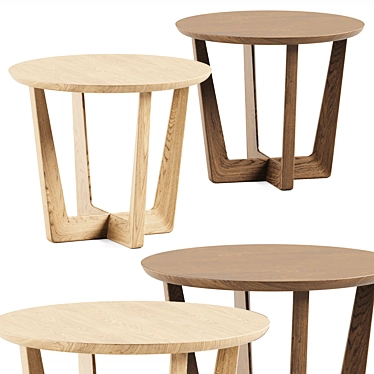 Sleek Stowe Side Table 3D model image 1 