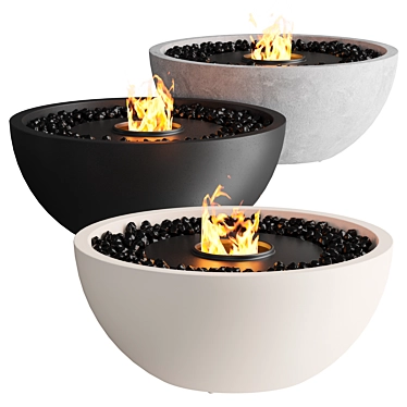 EcoSmart Fire: Multifunctional Fire Pit & Coffee Table 3D model image 1 