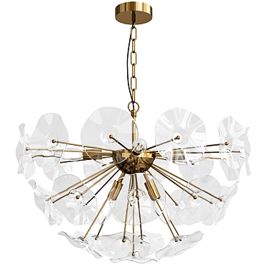 Elegant Kendari Chandelier 3D model image 1 