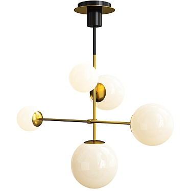 Nordic Globe Chandelier 3D model image 1 