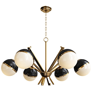 Whimsical Carousel Chandelier 3D model image 1 