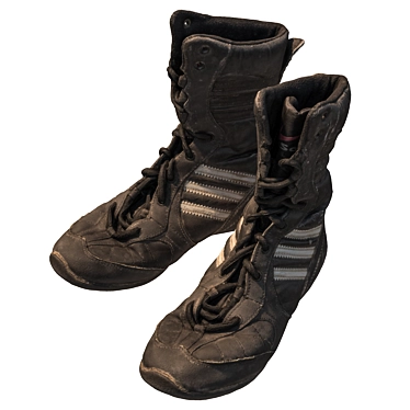 Vintage Scanned Boots 3D model image 1 