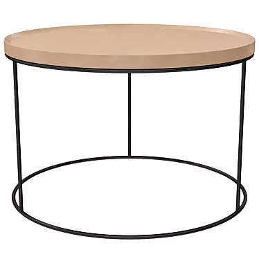Elegant Round Coffee Table 3D model image 1 