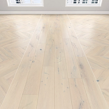 Oak Parquet: Linear, Chevron, Herringbone 3D model image 1 